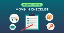 Cablemover's move-in checklist for the first month